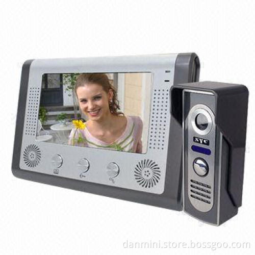 7-inch Video Doorphone, Two Indoor Units with One Outdoor Unit